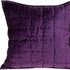 20" X 20" Purple Cotton Blend Zippered Pillow