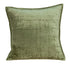 20" X 7" X 20" Transitional Olive Solid Quilted Pillow Cover With Poly Insert