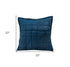 20" X 7" X 20" Transitional Navy Blue Quilted Pillow Cover With Poly Insert