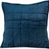 20" X 7" X 20" Transitional Navy Blue Quilted Pillow Cover With Poly Insert