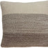 20" X 20" Beige and Brown Cotton Pillow