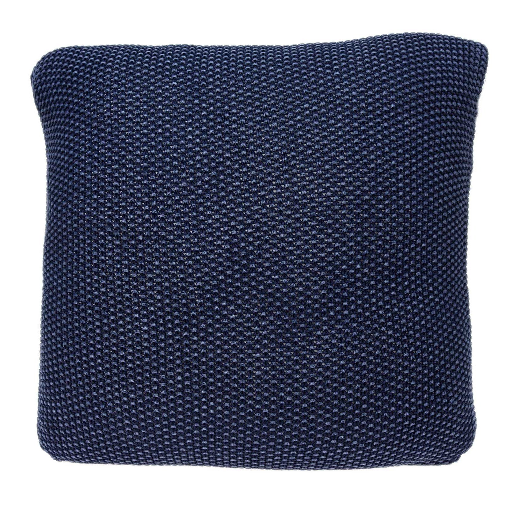 18" X 5" X 18" Transitional Blue Pillow Cover With Poly Insert