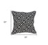 20" X 7" X 20" Cool Transitional Black And White Pillow Cover With Poly Insert