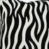 20" X 7" X 20" Transitional Black And White Zebra Pillow Cover With Poly Insert