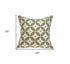 20" X 7" X 20" Transitional Beige And White Accent Pillow Cover With Poly Insert