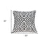 20" X 7" X 20" Gray And White Accent Pillow Cover With Poly Insert