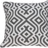 20" X 7" X 20" Gray And White Accent Pillow Cover With Poly Insert