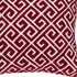 20" X 7" X 20" Transitional Red And White Cotton Pillow Cover With Poly Insert