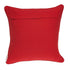 20" X 7" X 20" Transitional Red And White Accent Pillow Cover With Poly Insert