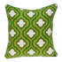 20" X 7" X 20" Cool Traditional Green And White Pillow Cover With Poly Insert