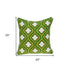 20" X 7" X 20" Cool Traditional Green And White Pillow Cover With Poly Insert