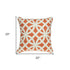 20" X 7" X 20" Transitional Orange Pillow Cover With Poly Insert