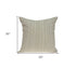 20" X 7" X 20"  Charming Transitional Beige Pillow Cover With Poly Insert