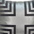 20" X 7" X 20" Transitional Gray Cotton Accent Pillow Cover With Poly Insert