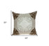 20" X 7" X 20" Traditional Beige Pillow Cover With Poly Insert