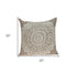 20" X 7" X 20" Traditional Tan Pillow Cover With Poly Insert