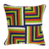 20" X 7" X 20" Handmade Multicolored Accent Pillow Cover With Poly Insert