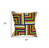 20" X 7" X 20" Handmade Multicolored Accent Pillow Cover With Poly Insert