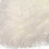 17" Bright White Genuine Tibetan Lamb Fur Pillow With Microsuede Backing