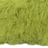 17" Lime Green Genuine Tibetan Lamb Fur Pillow With Microsuede Backing