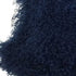 24" Navy Blue Genuine Tibetan Lamb Fur Pillow With Microsuede Backing