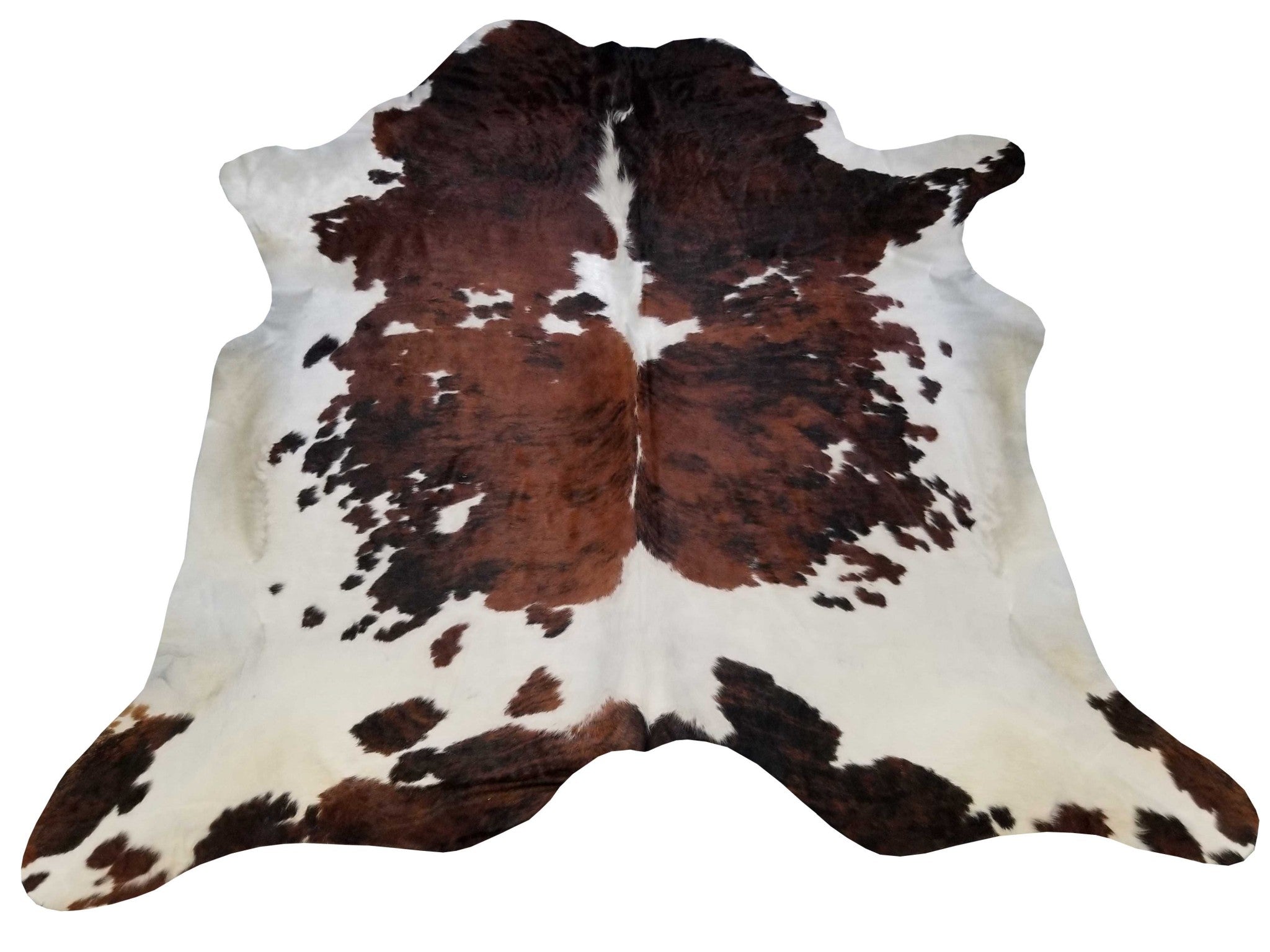 6.5 Ft  Black And White Brindled Cowhide Rug