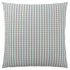 18" X 18" Blue and White Polyester Striped Zippered Pillow