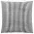 18" X 18" Blue and White Polyester Striped Zippered Pillow