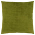 18" X 18" Lime Green Brushed Velvet Polyester Zippered Pillow