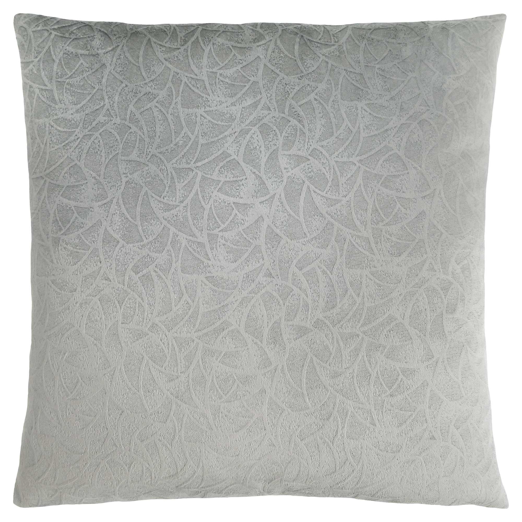 18" X 18" Taupe Velvet Polyester Abstract Zippered Pillow