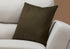 18" X 18" Taupe Velvet Polyester Abstract Zippered Pillow