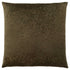 18" X 18" Taupe Velvet Polyester Abstract Zippered Pillow