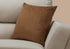 18" X 18" Taupe Velvet Polyester Abstract Zippered Pillow