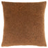 18" X 18" Taupe Velvet Polyester Abstract Zippered Pillow