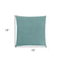 18" X 18" Light Green Polyester Interlocking Zippered Pillow