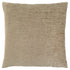 18" X 18" Tan Polyester Zippered Pillow