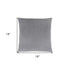 18" X 18" Silver Velvet Polyester Diamond Zippered Pillow