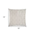 18" X 18" Taupe Polyester Ogee Zippered Pillow