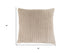 18" X 18" Beige Polyester Ribbed Zippered Pillow