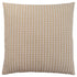 Set Of Two 18" X 18" Taupe Polyester Striped Zippered Pillow