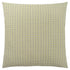 Set Of Two 18" X 18" Taupe Polyester Striped Zippered Pillow