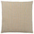 Set Of Two 18" X 18" Taupe Polyester Striped Zippered Pillow