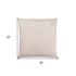 Set Of Two 18" X 18" Taupe Polyester Feather Zippered Pillow