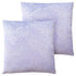 Set Of Two 18" X 18" Taupe Polyester Feather Zippered Pillow