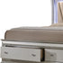 67" X 91" X 69" Pu Champagne Wood Upholstered (Hb) Led Queen Bed