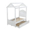 Twin White Canopy Bed