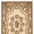 8' Ivory Round Floral Area Rug