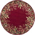 5' x 8' Ruby Red Wool Floral Hand Tufted Area Rug