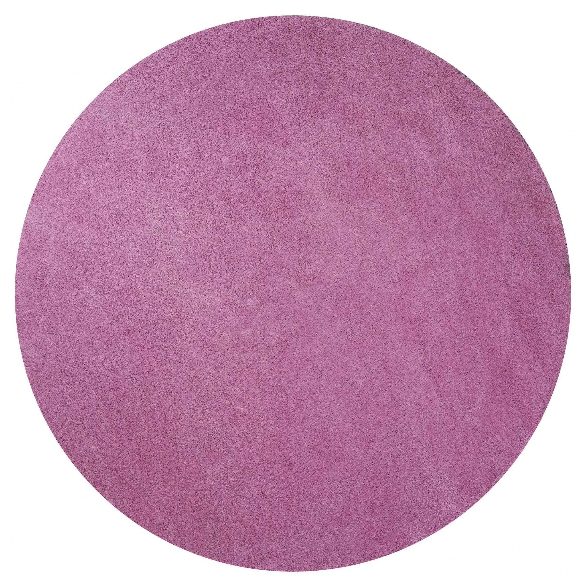 8' X 10' Polyester Hot Pink Area Rug