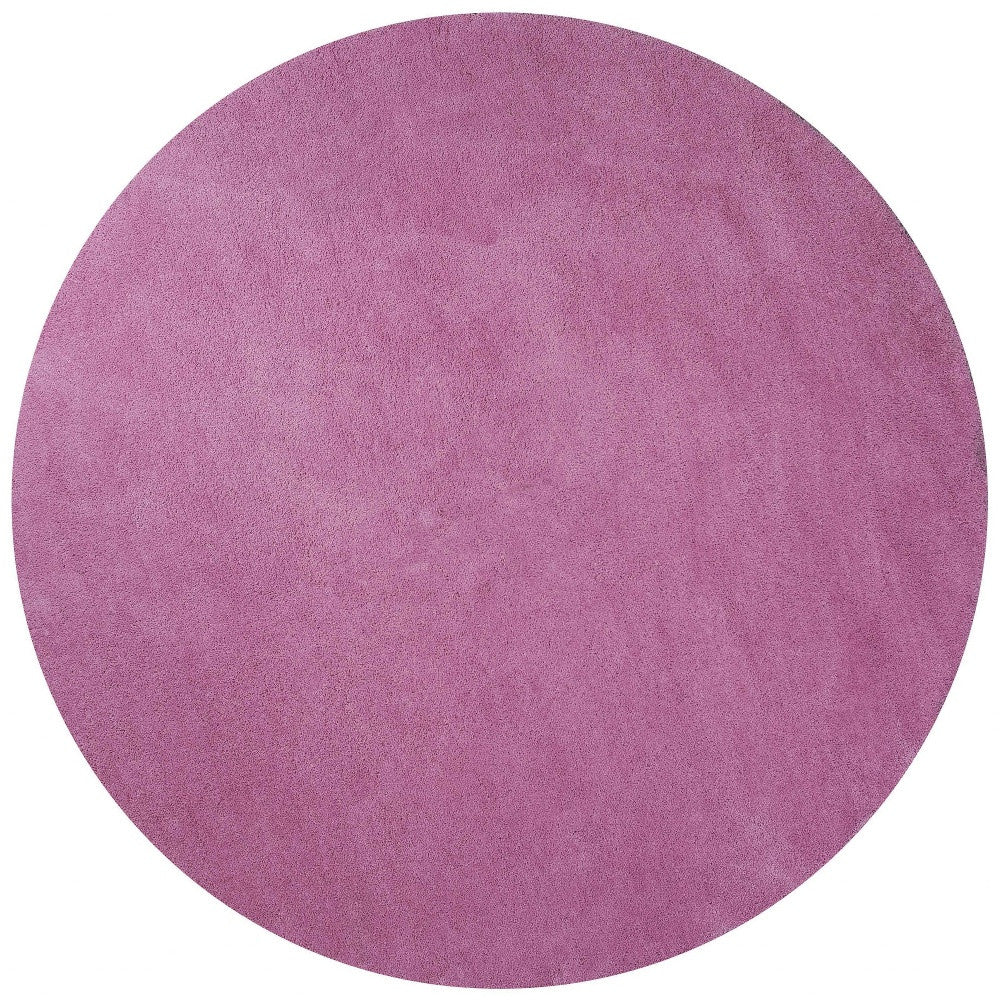 8' X 10' Polyester Hot Pink Area Rug